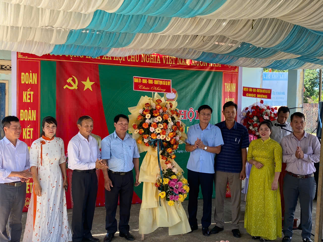 NGÀY HỘI ĐẠI ĐOÀN KẾT TOÀN DÂN TỘC TẠI THÔN 5B XÃ EA WY